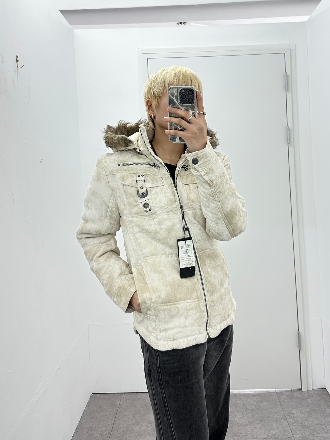In The Attic washed sandy padded jacket 상품이미지5