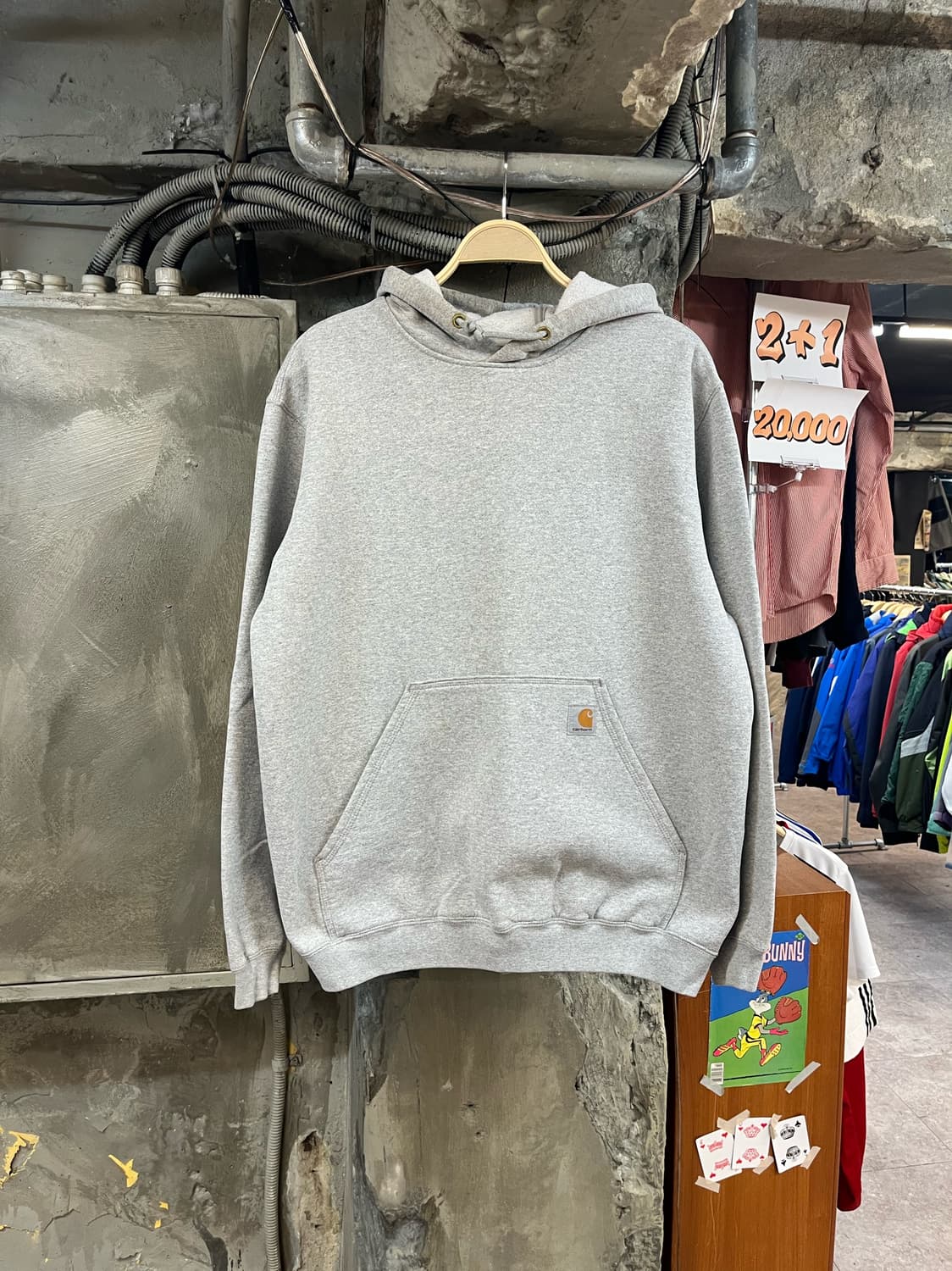 칼하트 기모 후드티 그레이 L #csz2974  상품이미지1