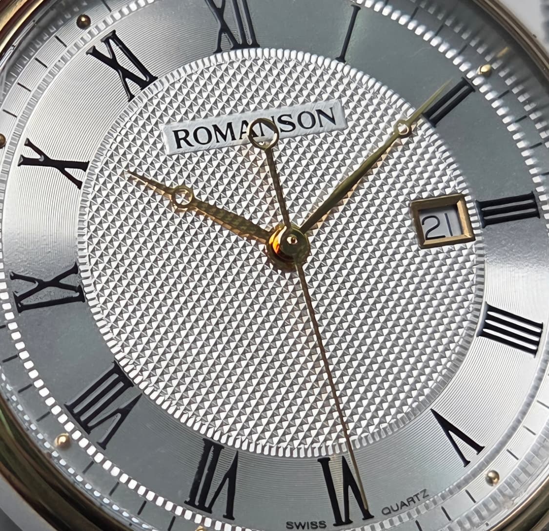 빈티지 로만손 기요쉐다이얼 콤비 쿼츠 드레스워치 남성용 브레이슬릿 ver 상품이미지2