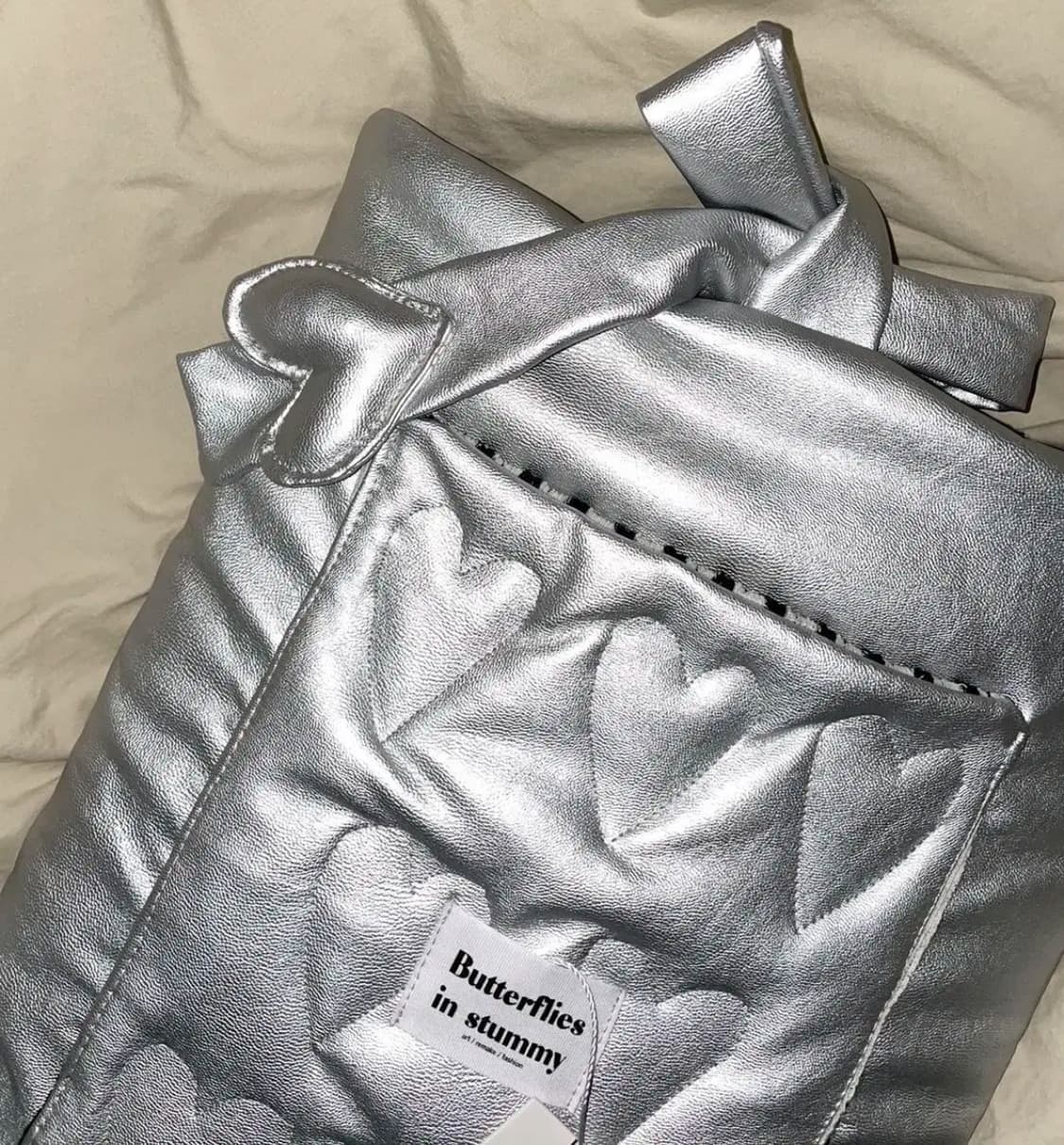 [새상품] 버터플라이즈인스터미 실버 하트 태블릿 노트북 파우치 가방 상품이미지2