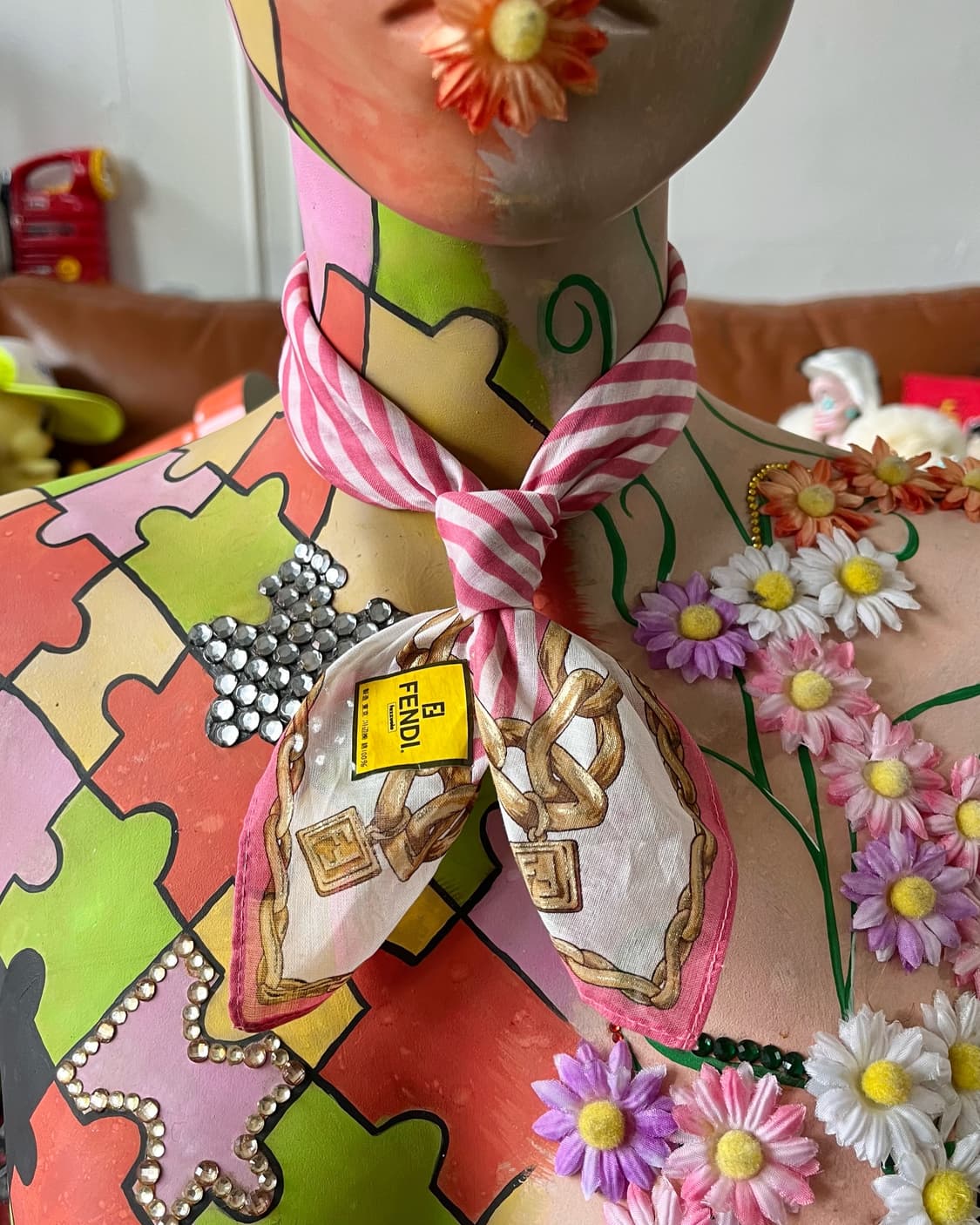 1980-90s Old FENDI Archive Bandana Scarf 상품이미지6