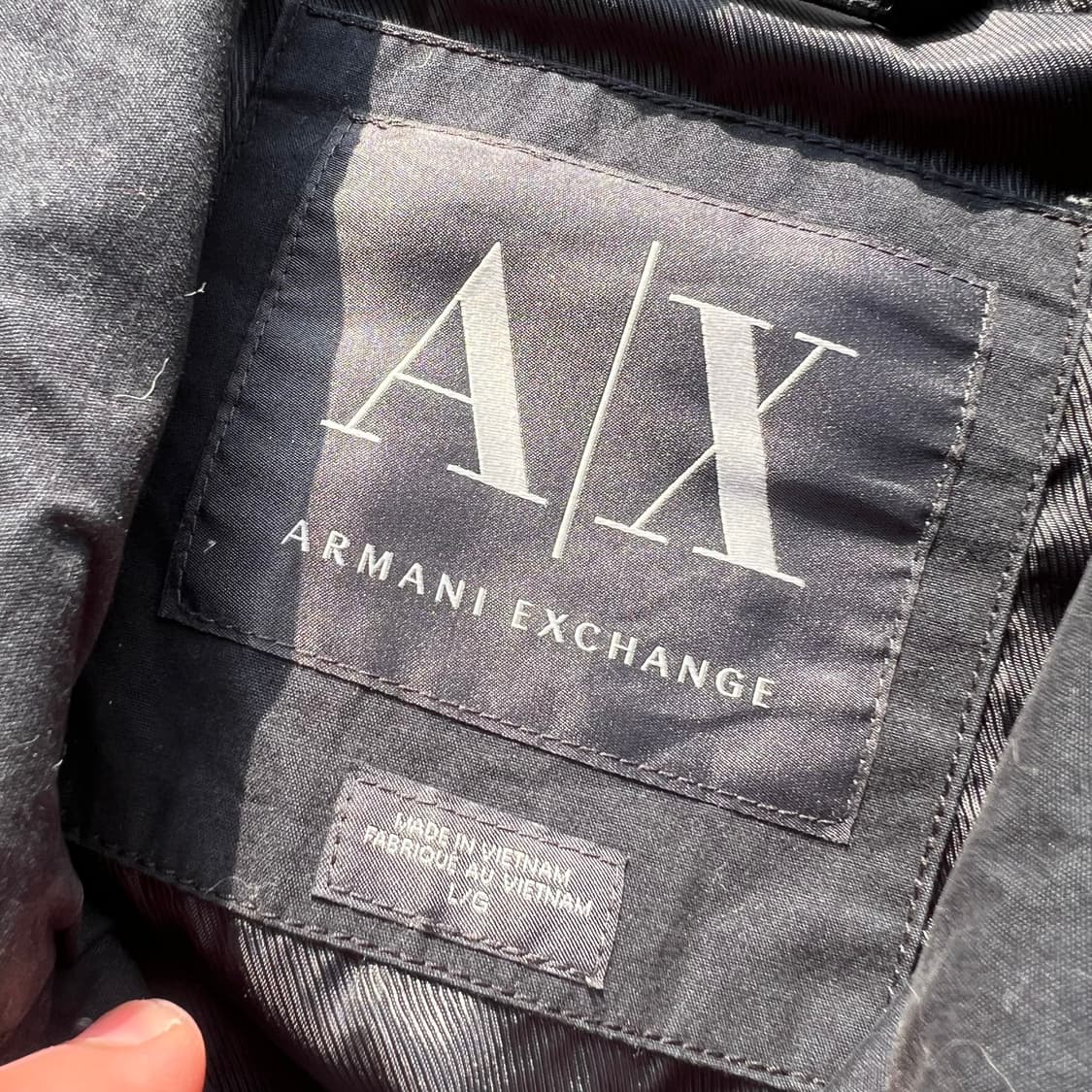 아르마니 익스체인지 코팅 트림 트렌치 코트 상품이미지8