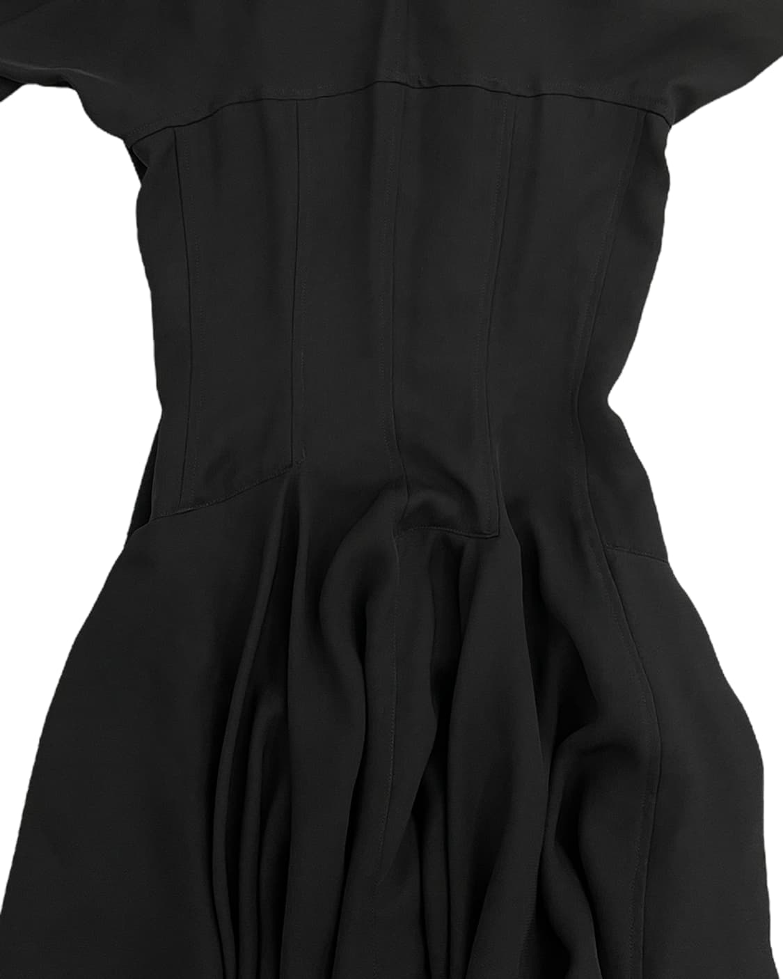 꼼데가르송 드레이프 타이 애시메트릭 드레스 상품이미지8