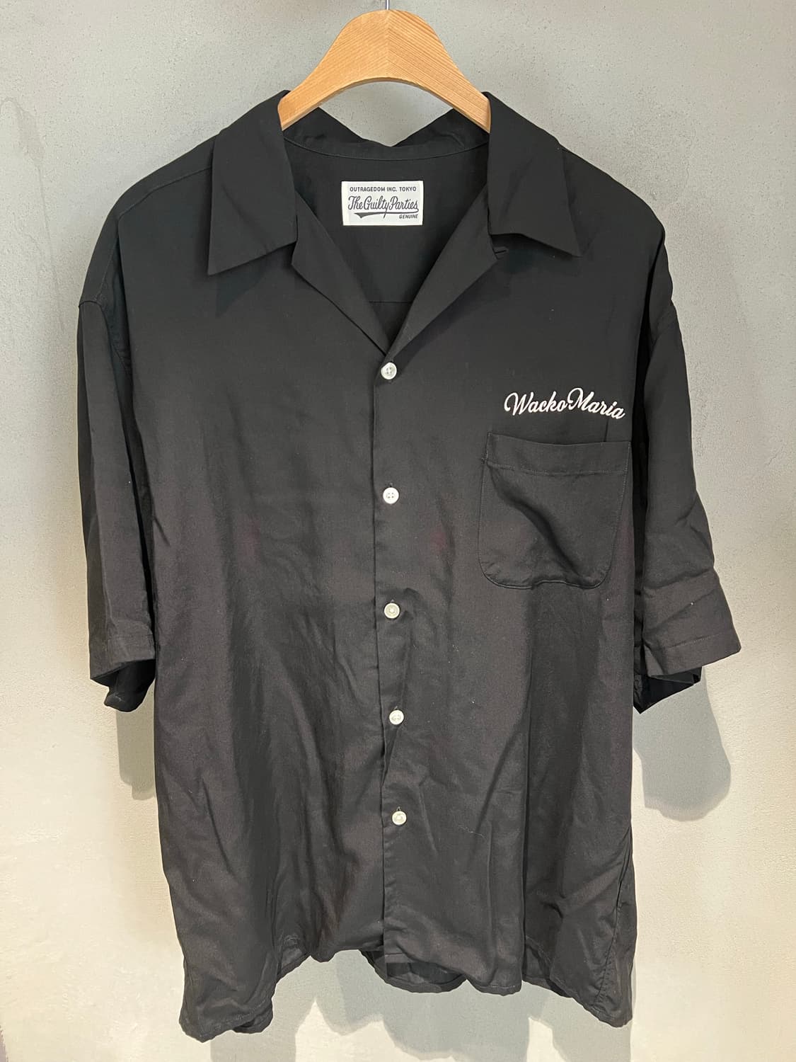 (XL)와코마리아 50s 셔츠 블랙 상품이미지1
