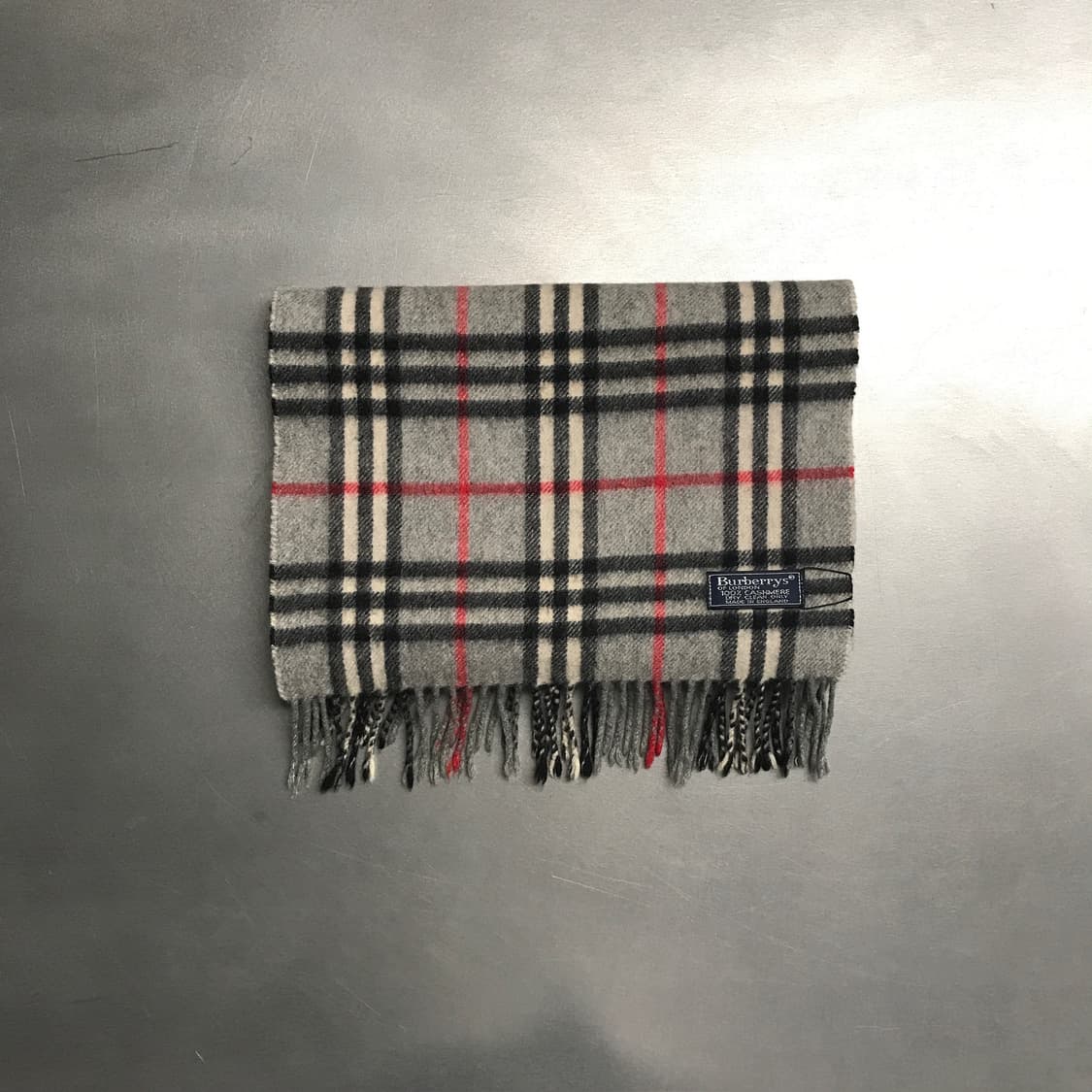 버버리 정품 캐시미어 머플러 그레이 상품이미지2