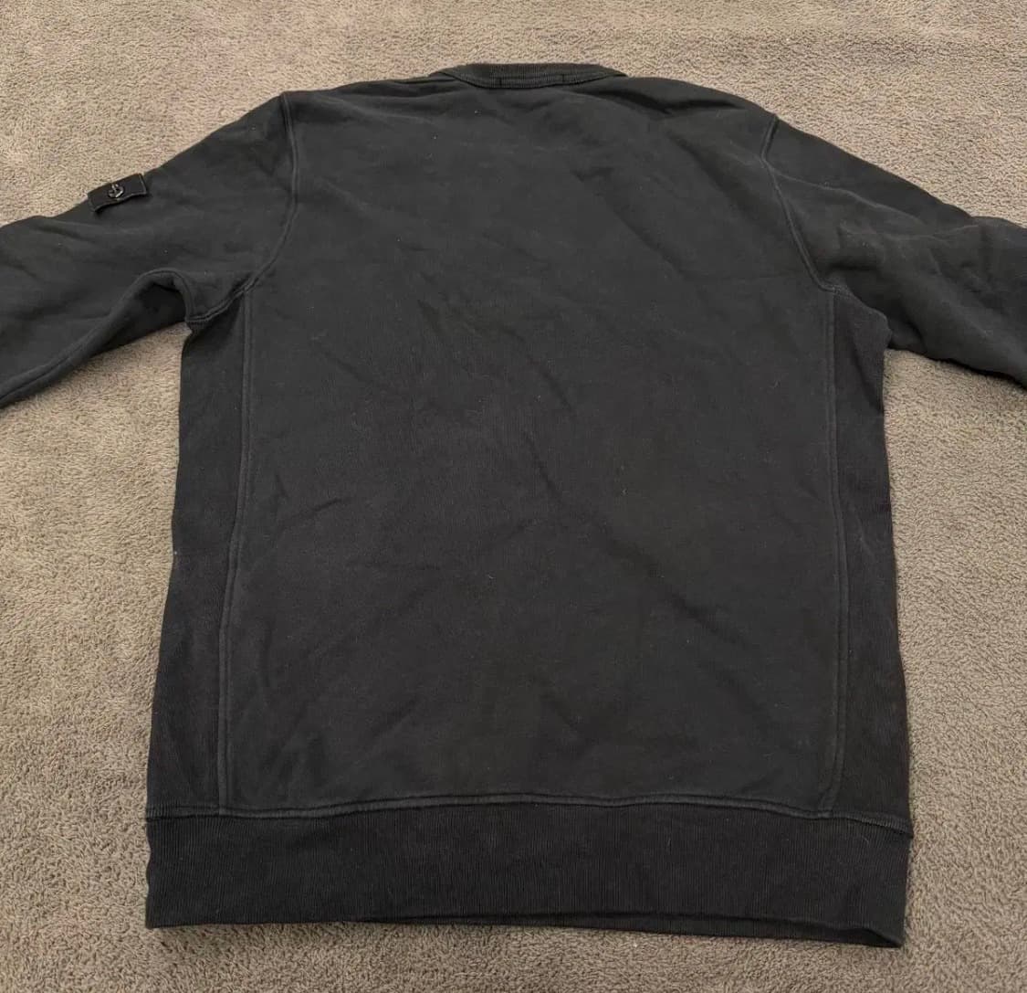 [M]23FW 스톤아일랜드 크루넥 블랙 맨투맨 상품이미지5