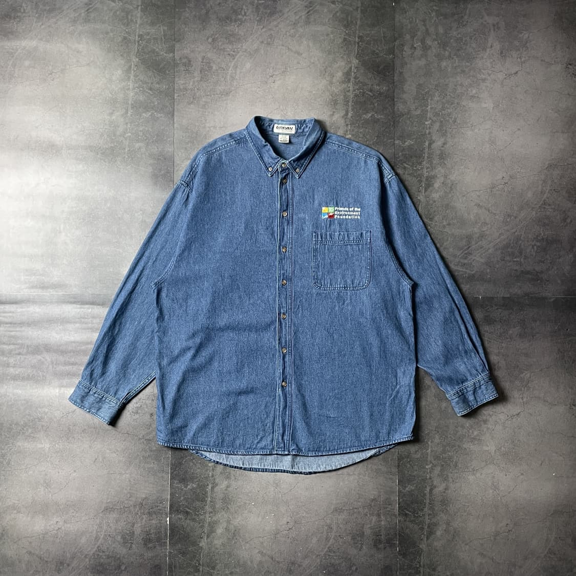 NORTH END 빈티지 다운버튼 코튼 데님 셔츠 A00670 상품이미지1