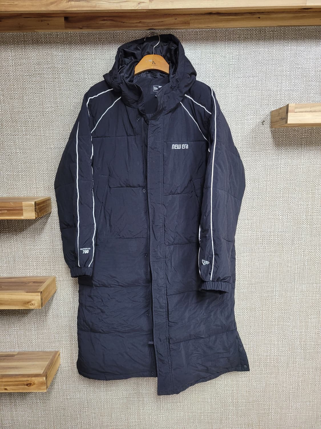 100사이즈 뉴에라 후드 롱패딩 점퍼 3m 신슐레이트 상품이미지1