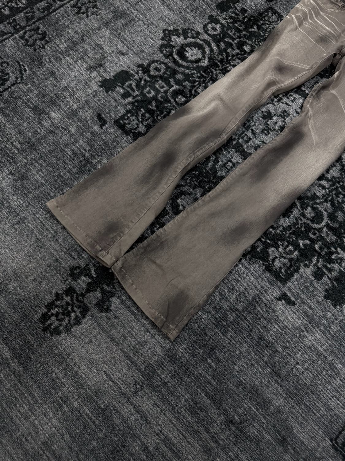 Tornado mart dark washing grey flare den 상품이미지6