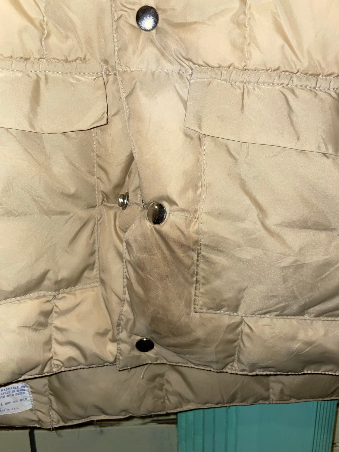 1970-80's Vintage Quilted Down Vest Made 상품이미지8