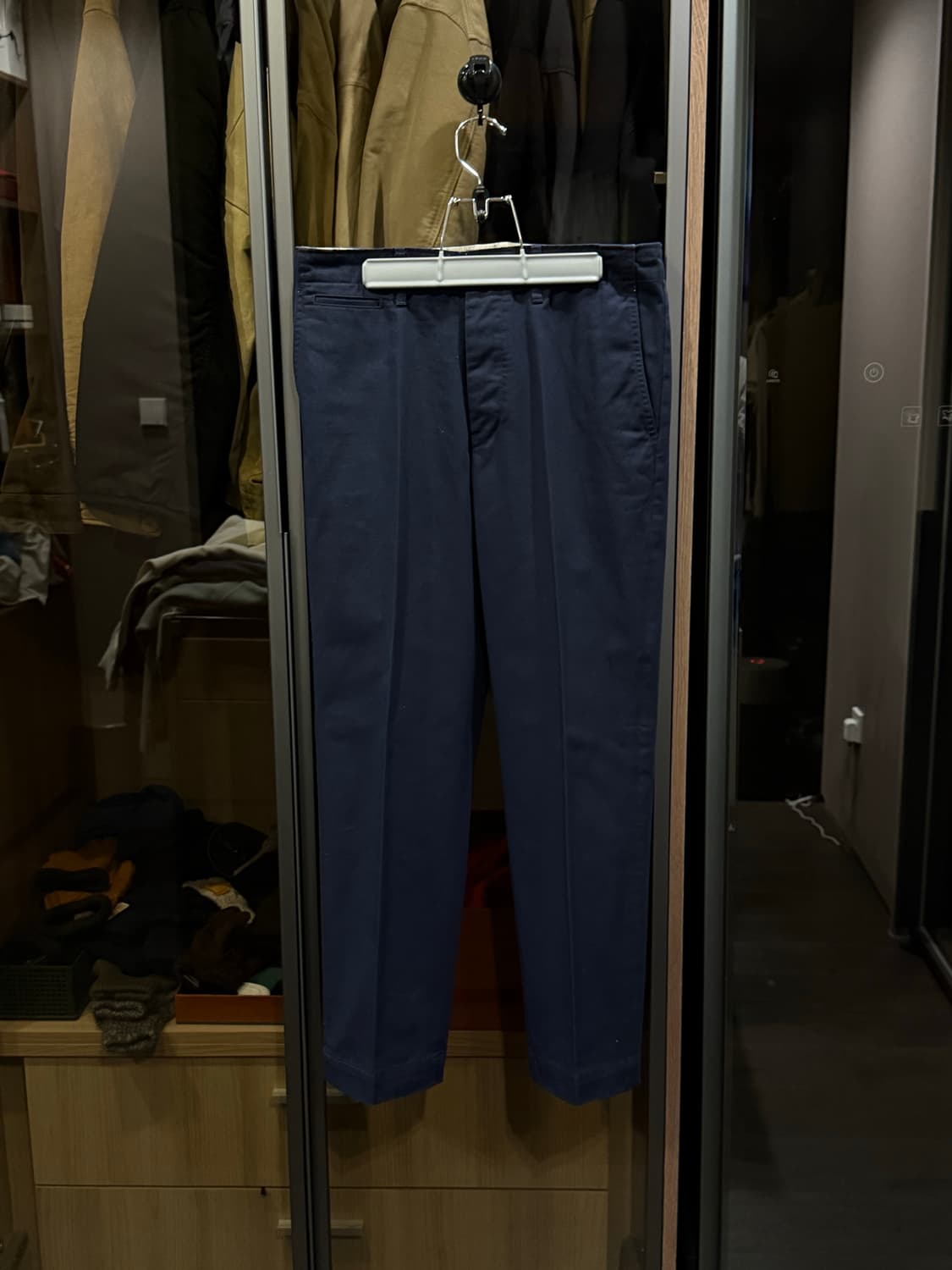 [2] 비즈빔 치노 팬츠 hw 테이퍼 네이비 22aw 상품이미지1