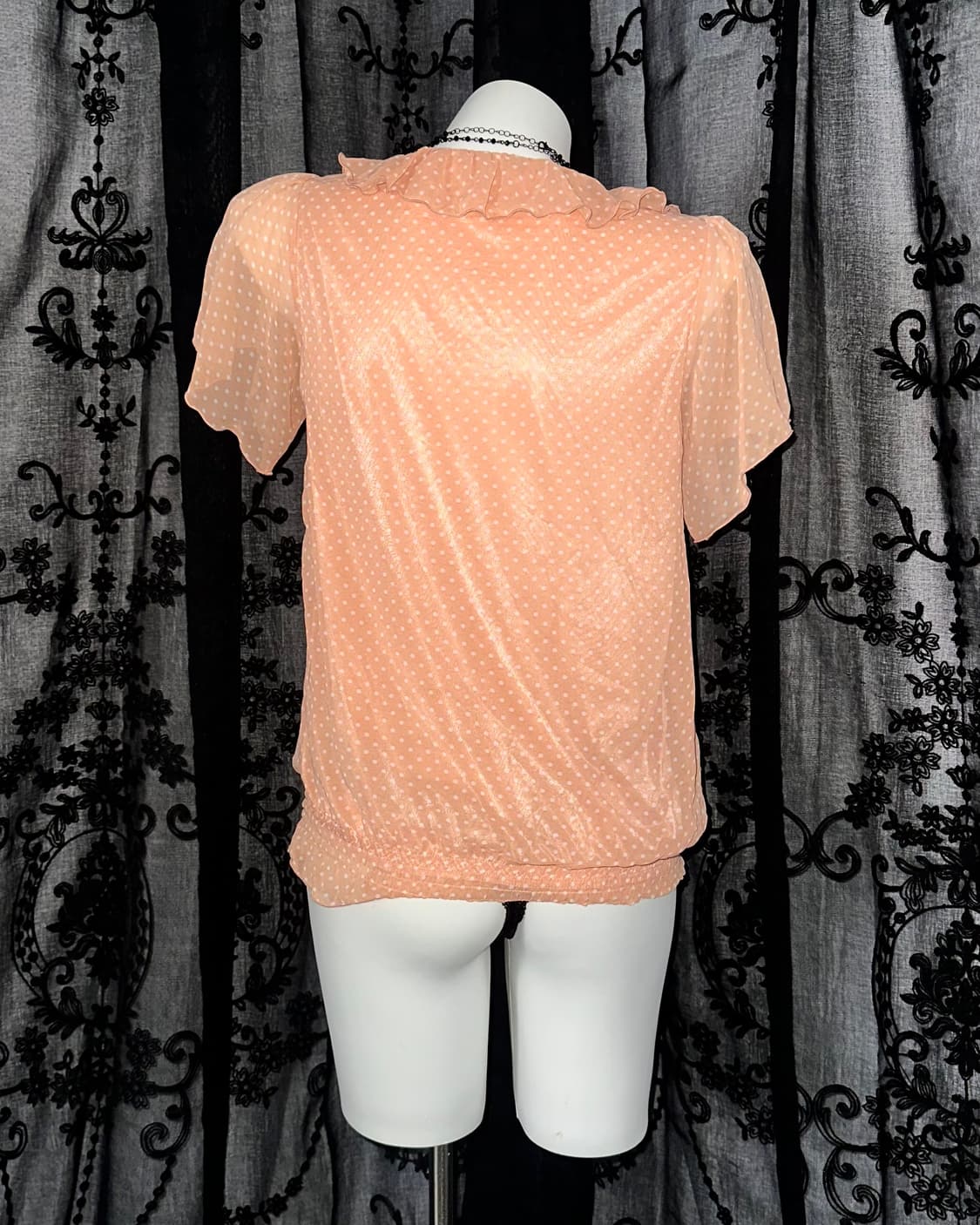 Coral Dot Blouse 상품이미지3