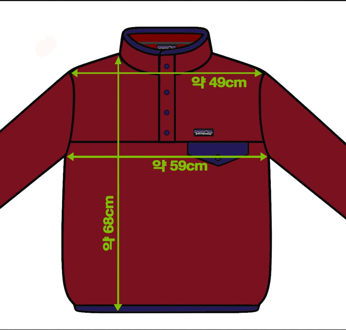 파타고니아 헤비웨이트 신칠라 풀오버 옥사이드 레드(버건디)색상  M
 상품이미지7