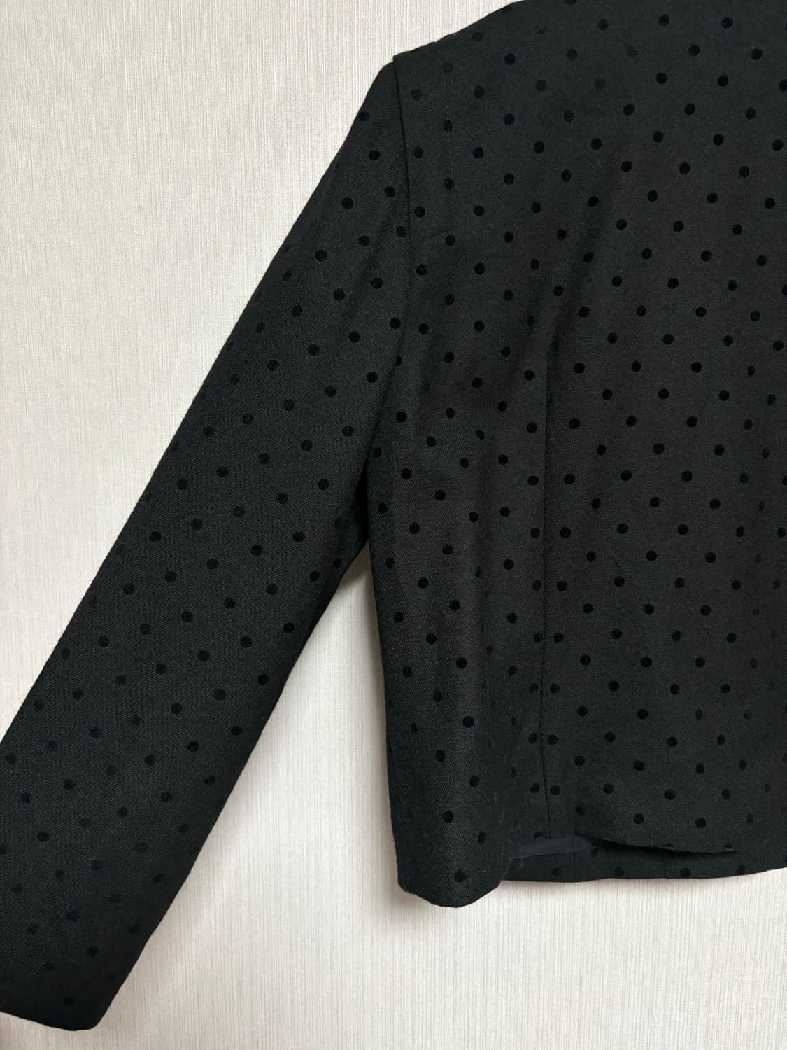 블랙 도트 울 숏자켓 상품이미지10