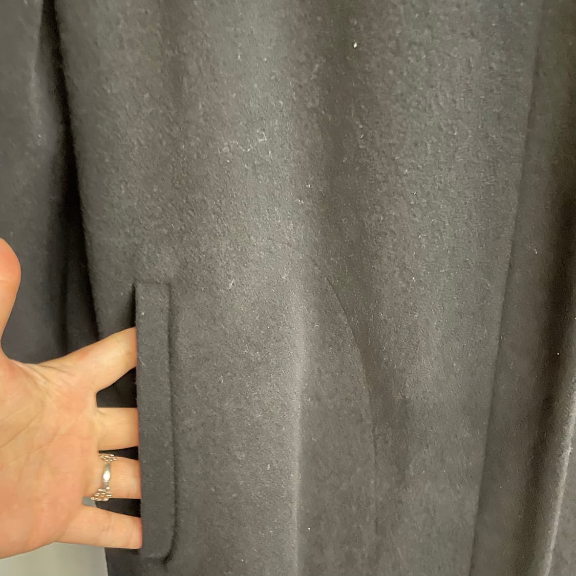 벨 후드 롱 코트 상품이미지6