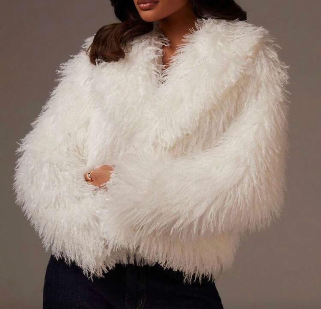 하얀색 퍼자켓 상품이미지3