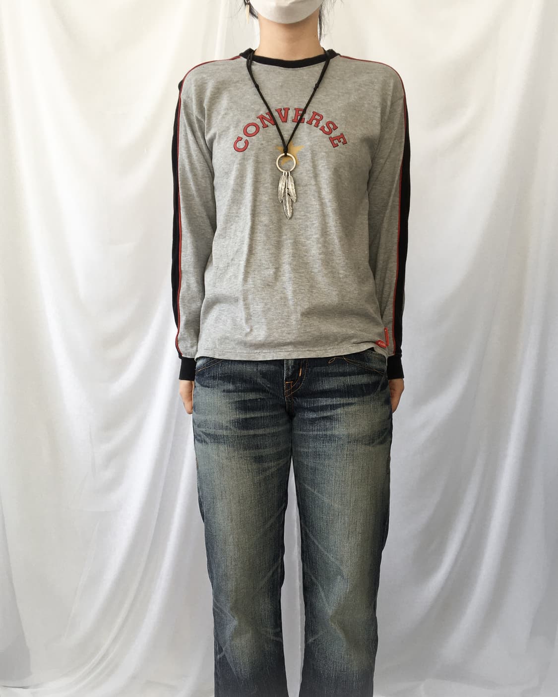 Converse line point sleeve 상품이미지1