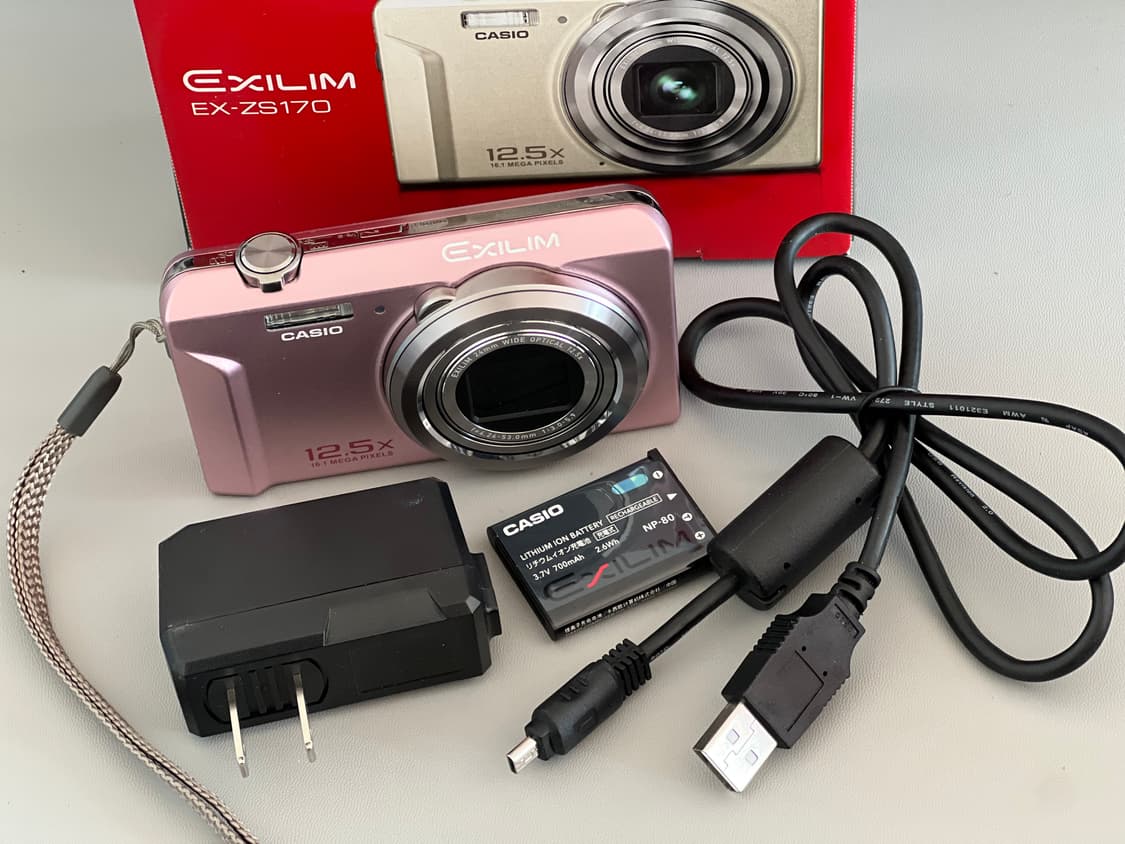 (풀박) 카시오 Casio 엑슬림 Exilim Ex-zs170 핑크 디카 상품이미지1