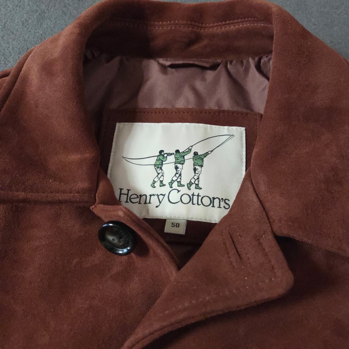 25FW 헨리코튼 스웨이드 레더 초어 자켓 50(105) 브릭 상품이미지6