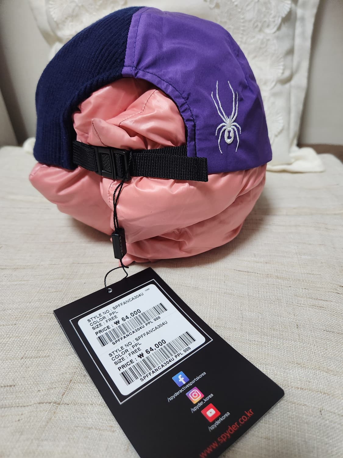 (새상품)스파이더 스냅백 프리 상품이미지3