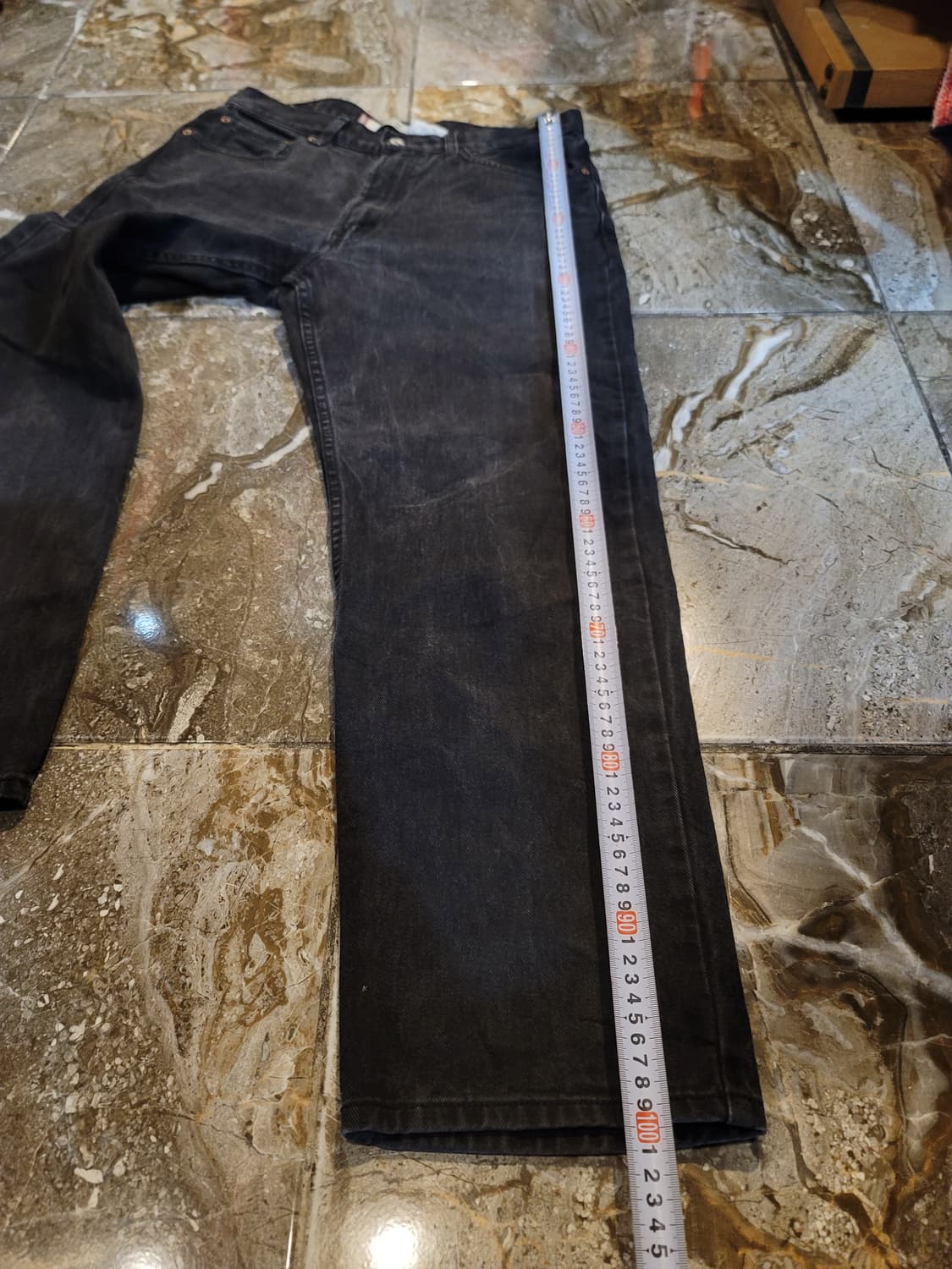 리바이스 550 흑청 와이드 데님 팬츠 상품이미지9