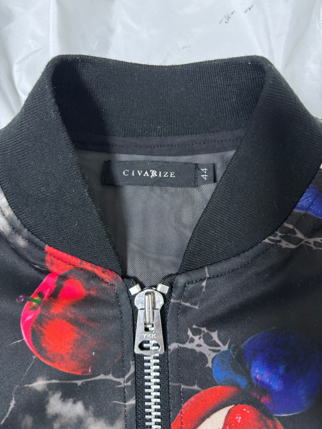 Civarize 스컬 패턴 블루종 펑크 vkei 상품이미지5