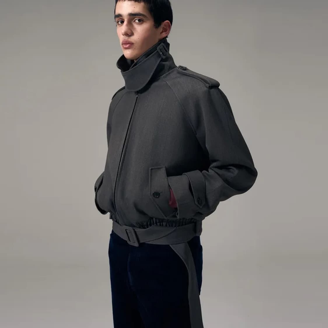 NOICE 노이스 넥 버클 울 블랜드 블루종 M 판매합니다 상품이미지2