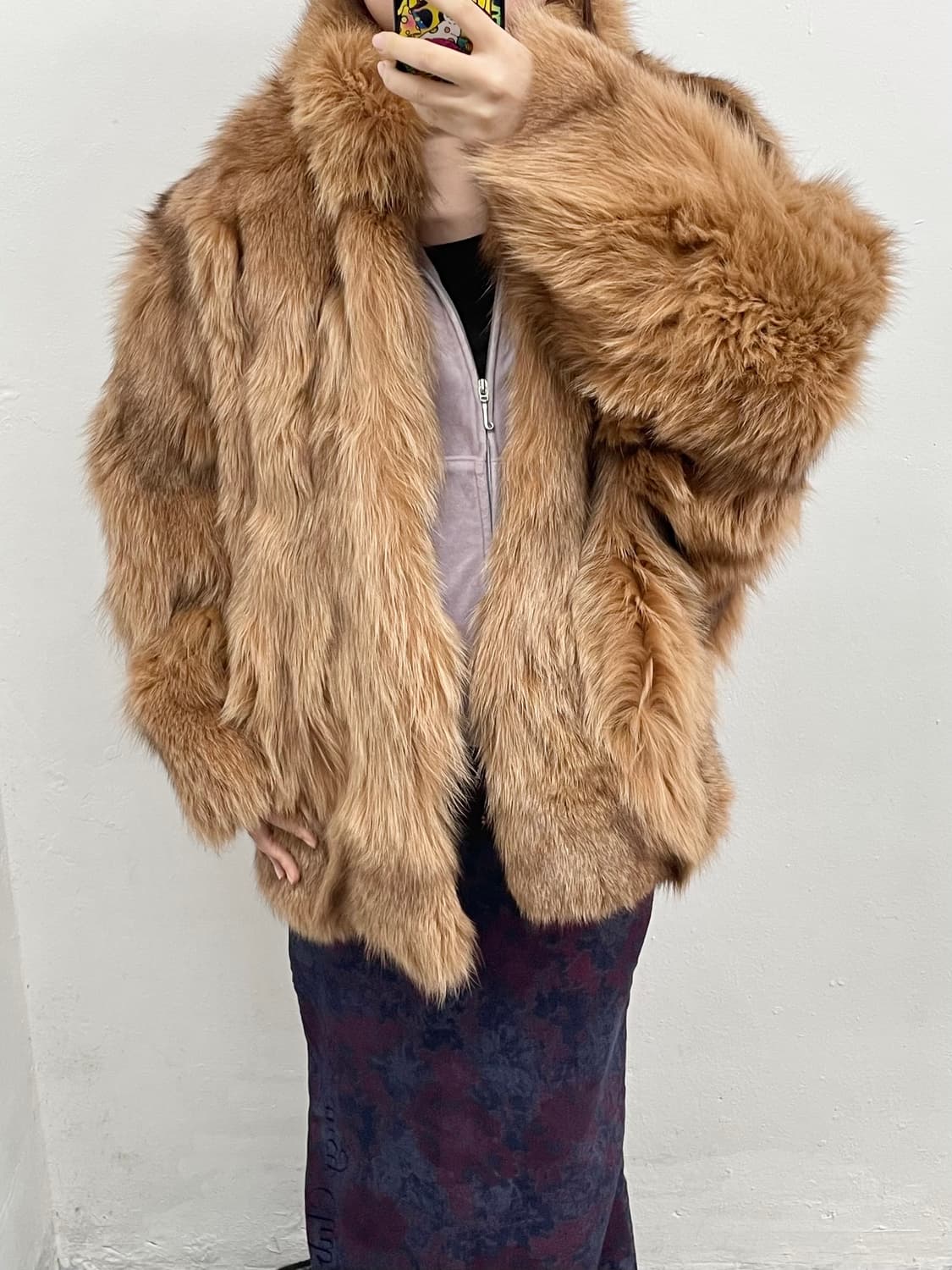 브라운 헤비 폭스 퍼자켓 상품이미지2