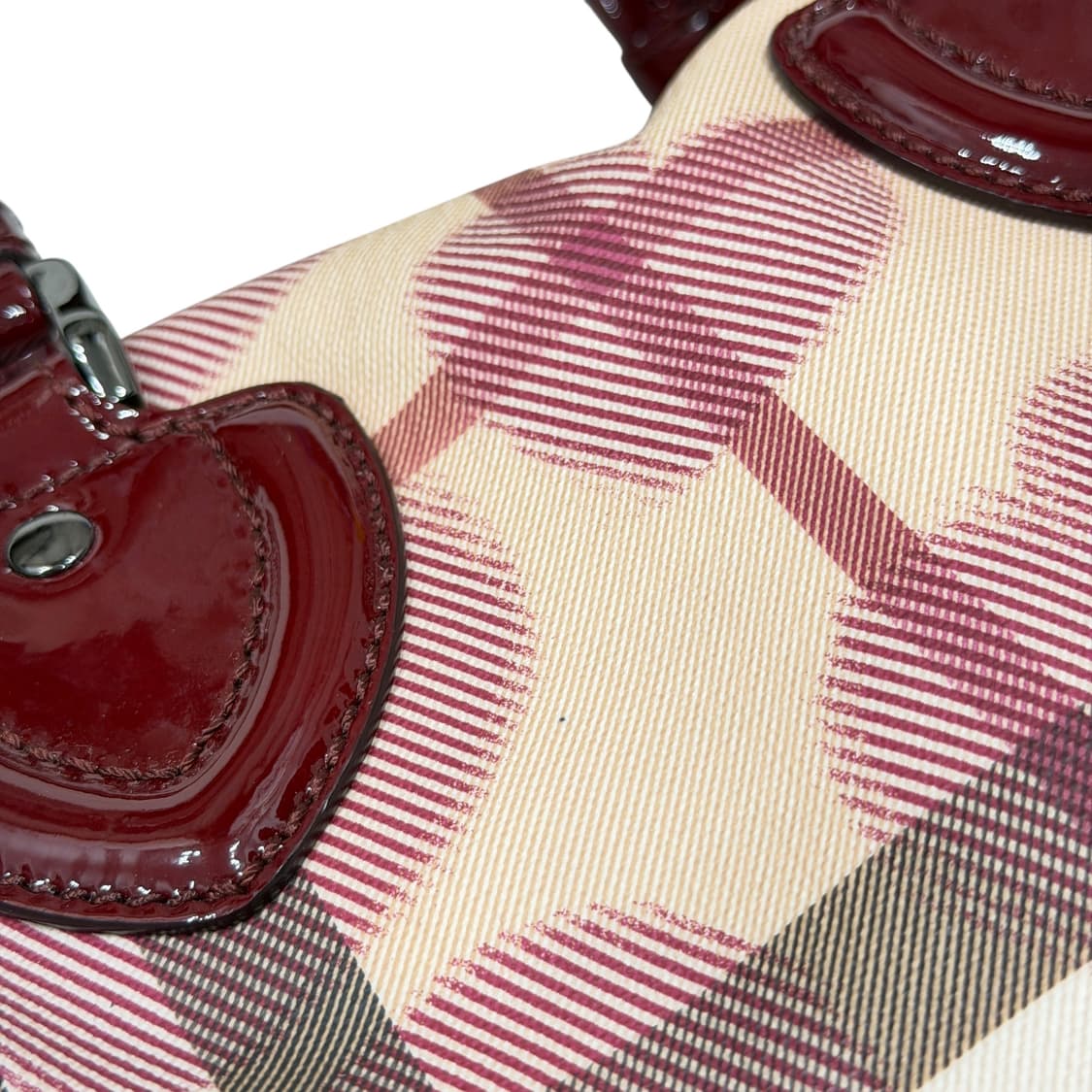 버버리 빈티지 러브 하트 체크 보스턴백 토트백 핸드백 가방 상품이미지10