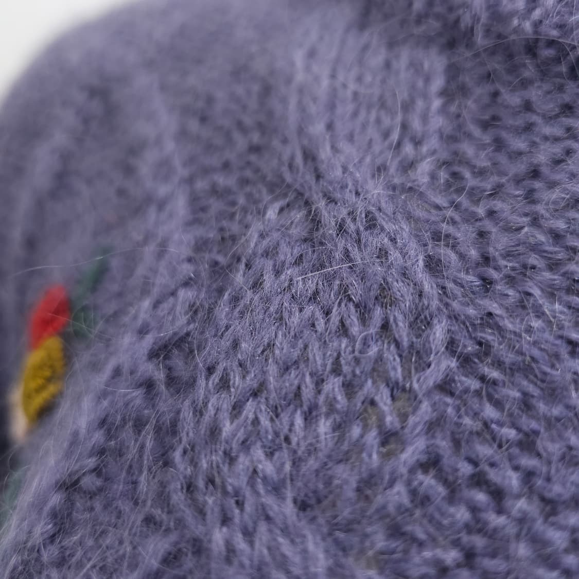 퍼플 플라워 자수 빈티지 니트 상품이미지8