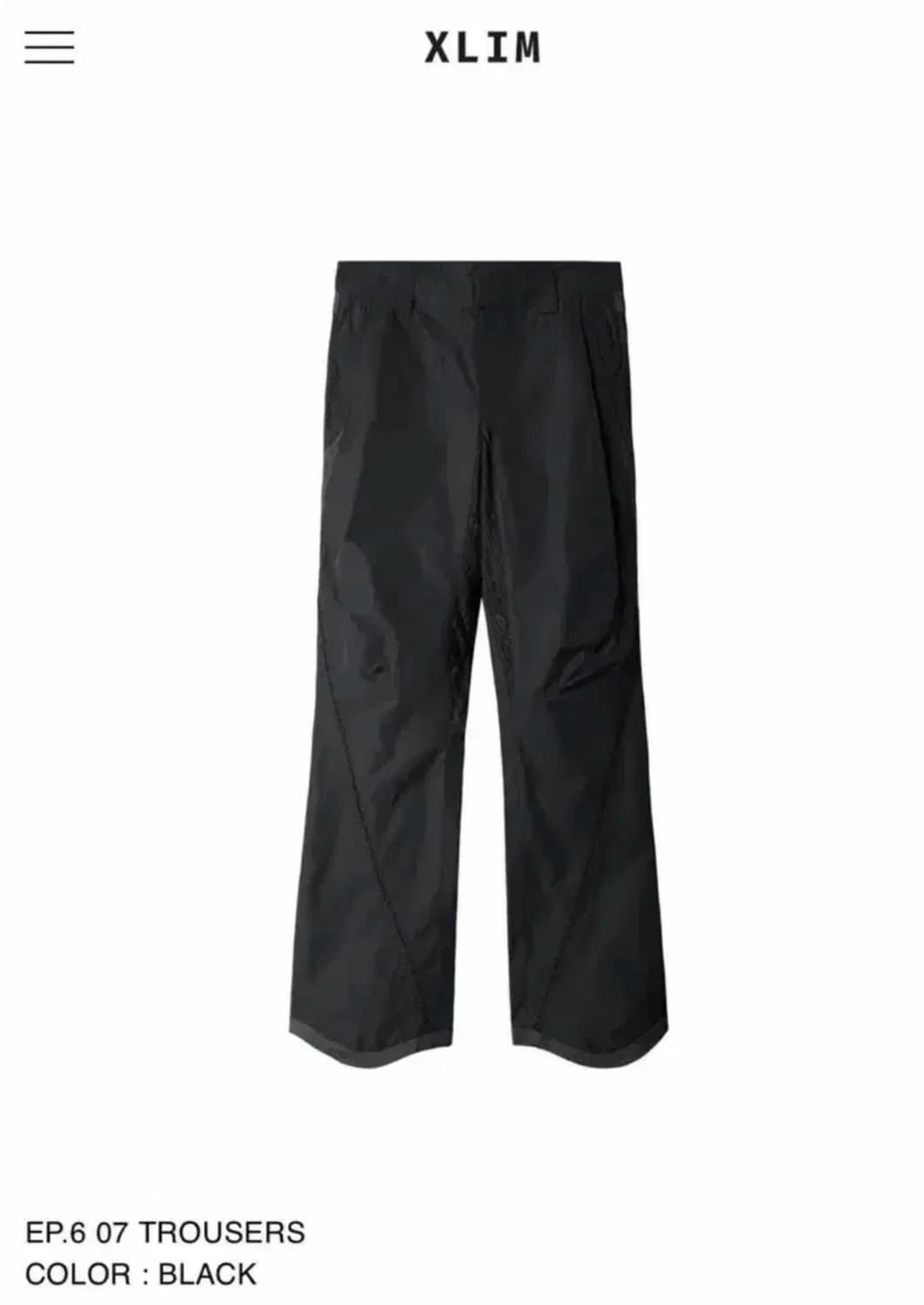 구매) xlim ep6 07 trouser 상품이미지1