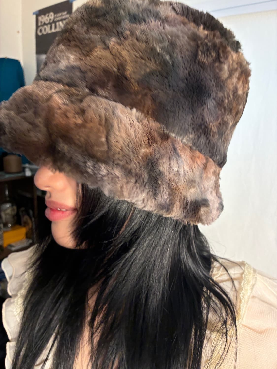 Mixed fur hat 상품이미지5