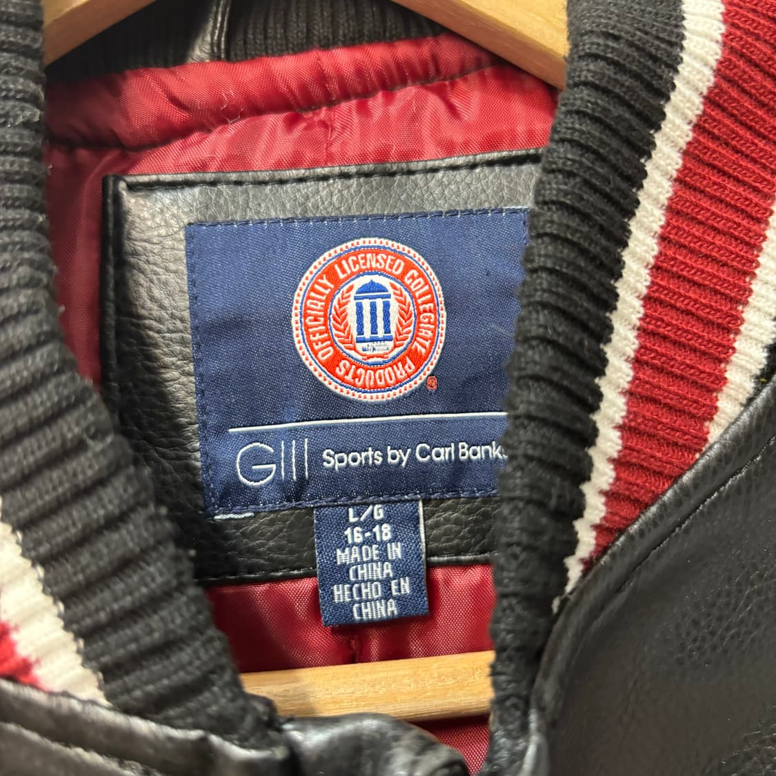 Gill Sports 오클라호마 수너스 풋볼 레더 자켓 L 상품이미지8
