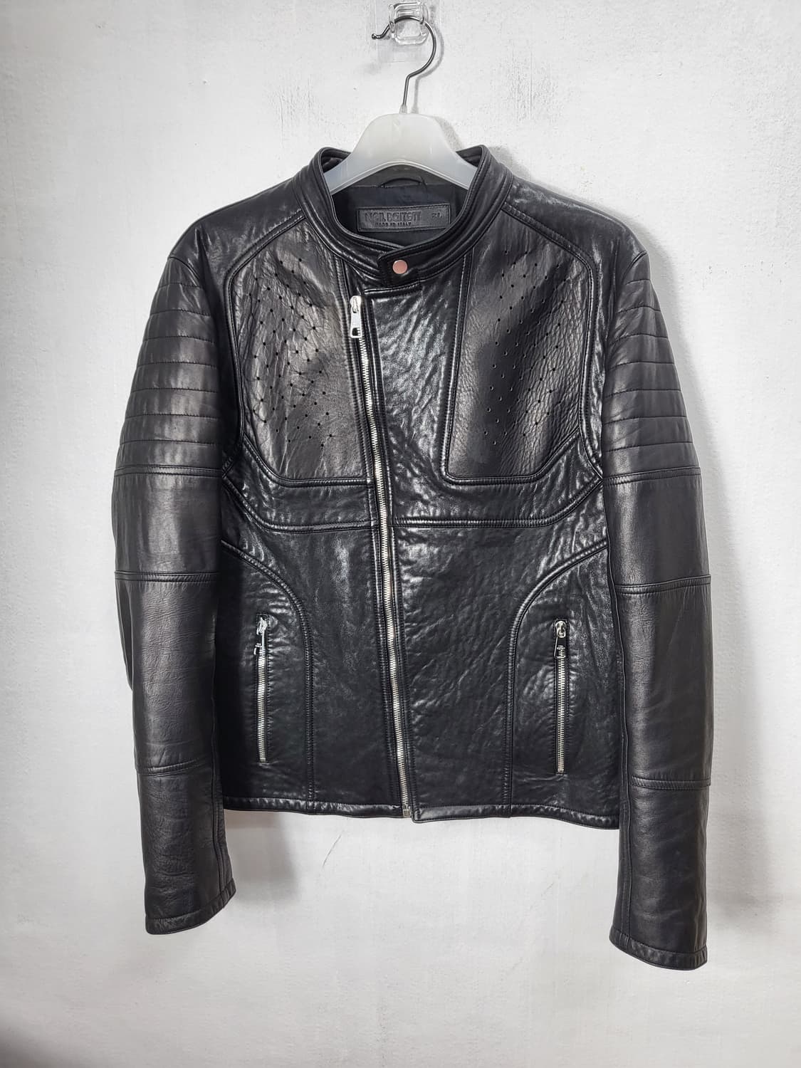 닐바렛 블랙 양가죽 라이더 자켓 105 XL 상품이미지9