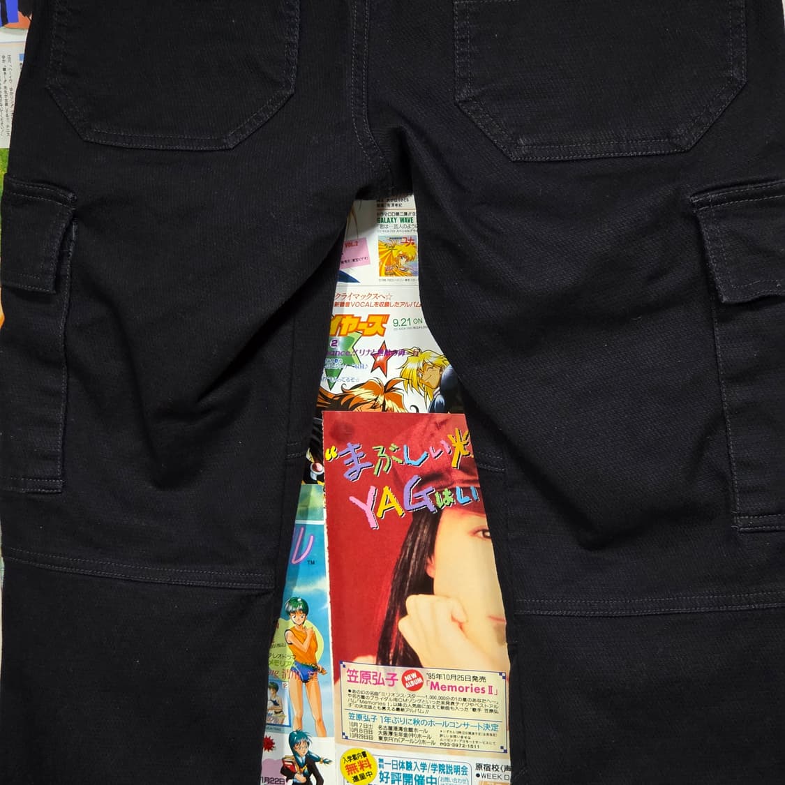 JPN 도그맨 블랙 코튼 슬림 스트레이트 워크 팬츠  상품이미지6