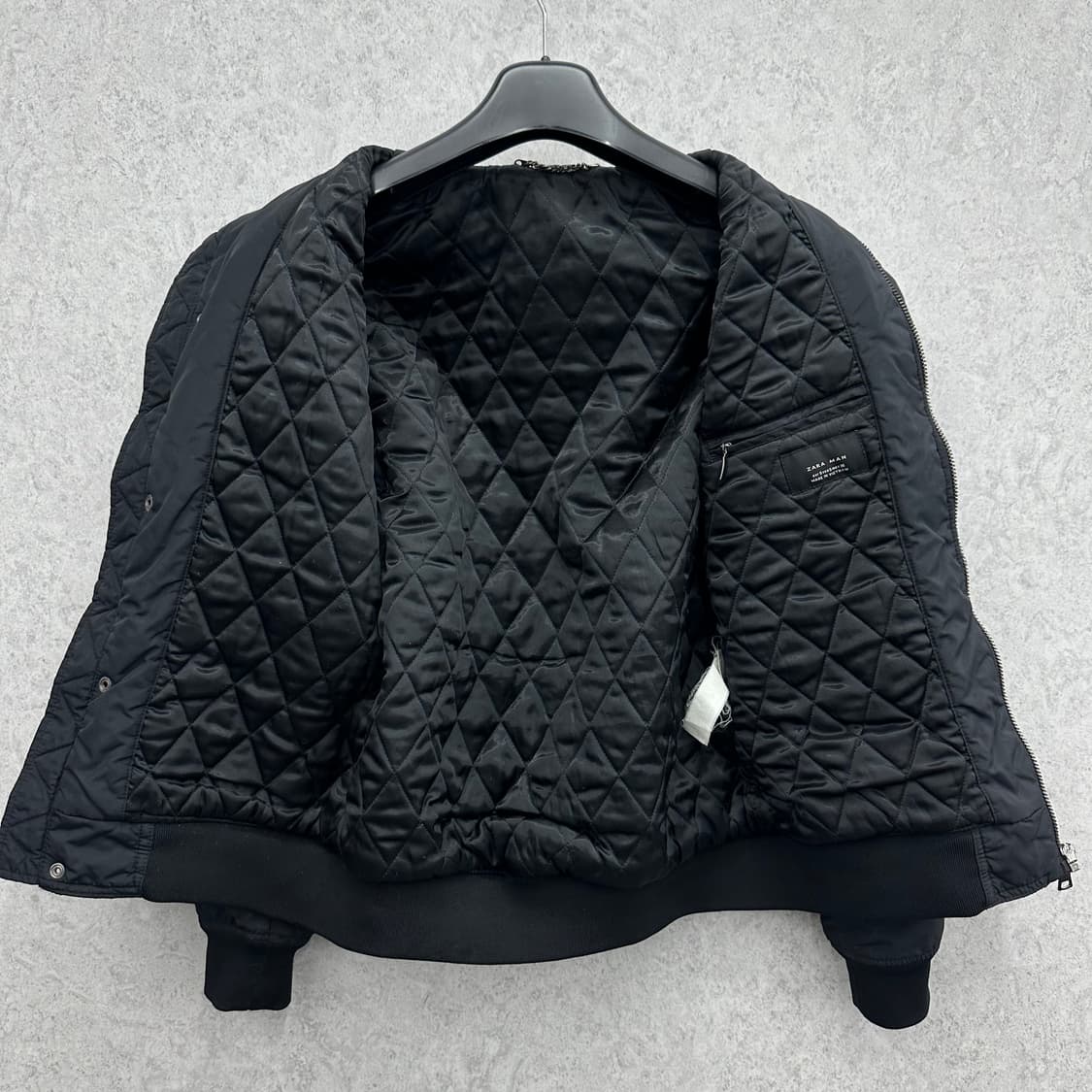 95 자라 남자 유틸리티 누빔 블루종 자켓 상품이미지3