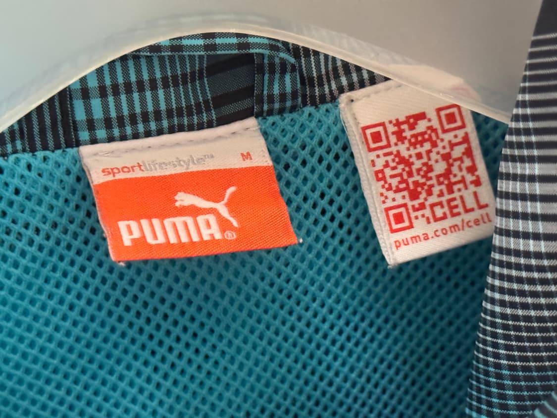 vtg puma plaid nylon blouson jacket 상품이미지5