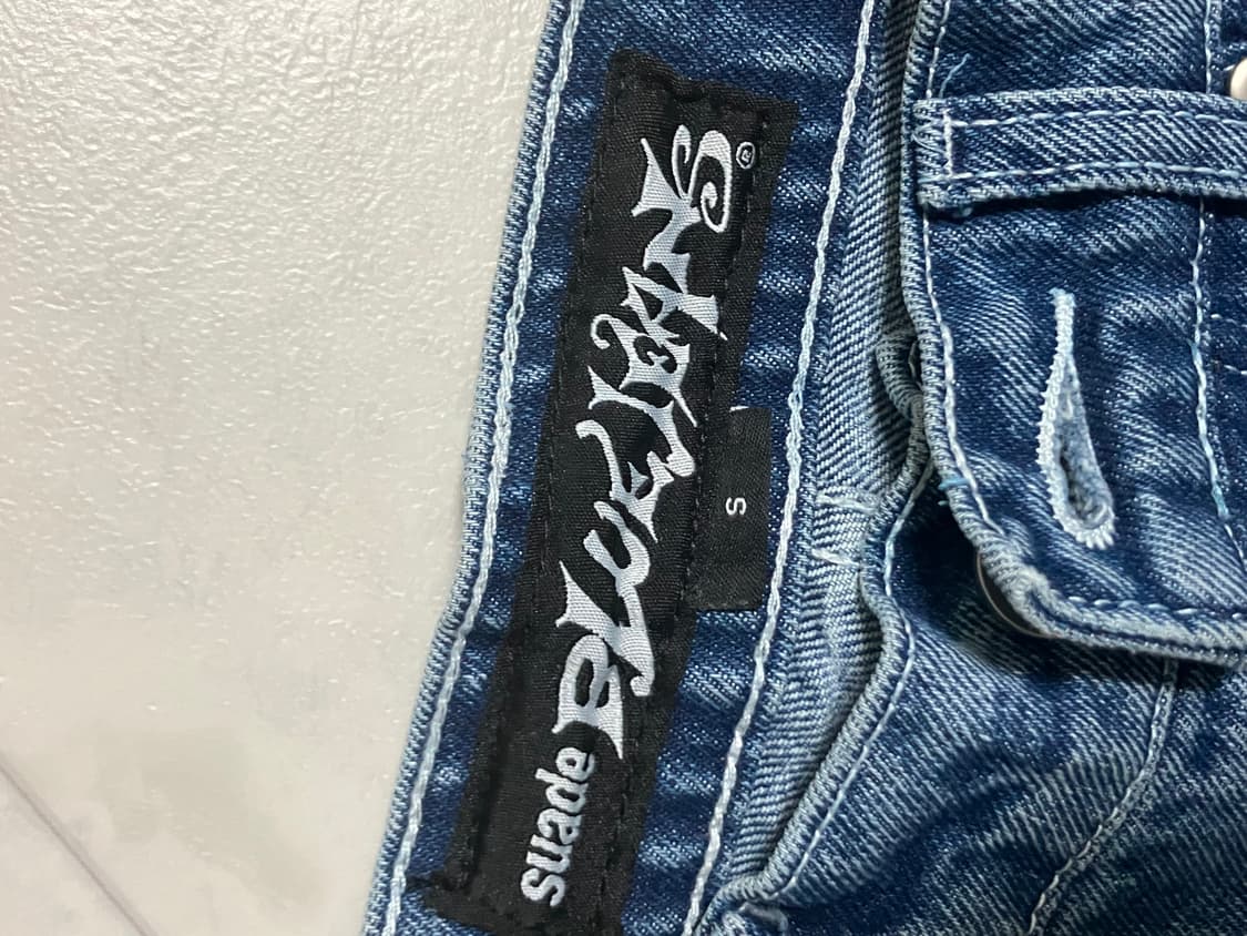스웨이드 BAGGY DENIM [BLUE] 상품이미지3