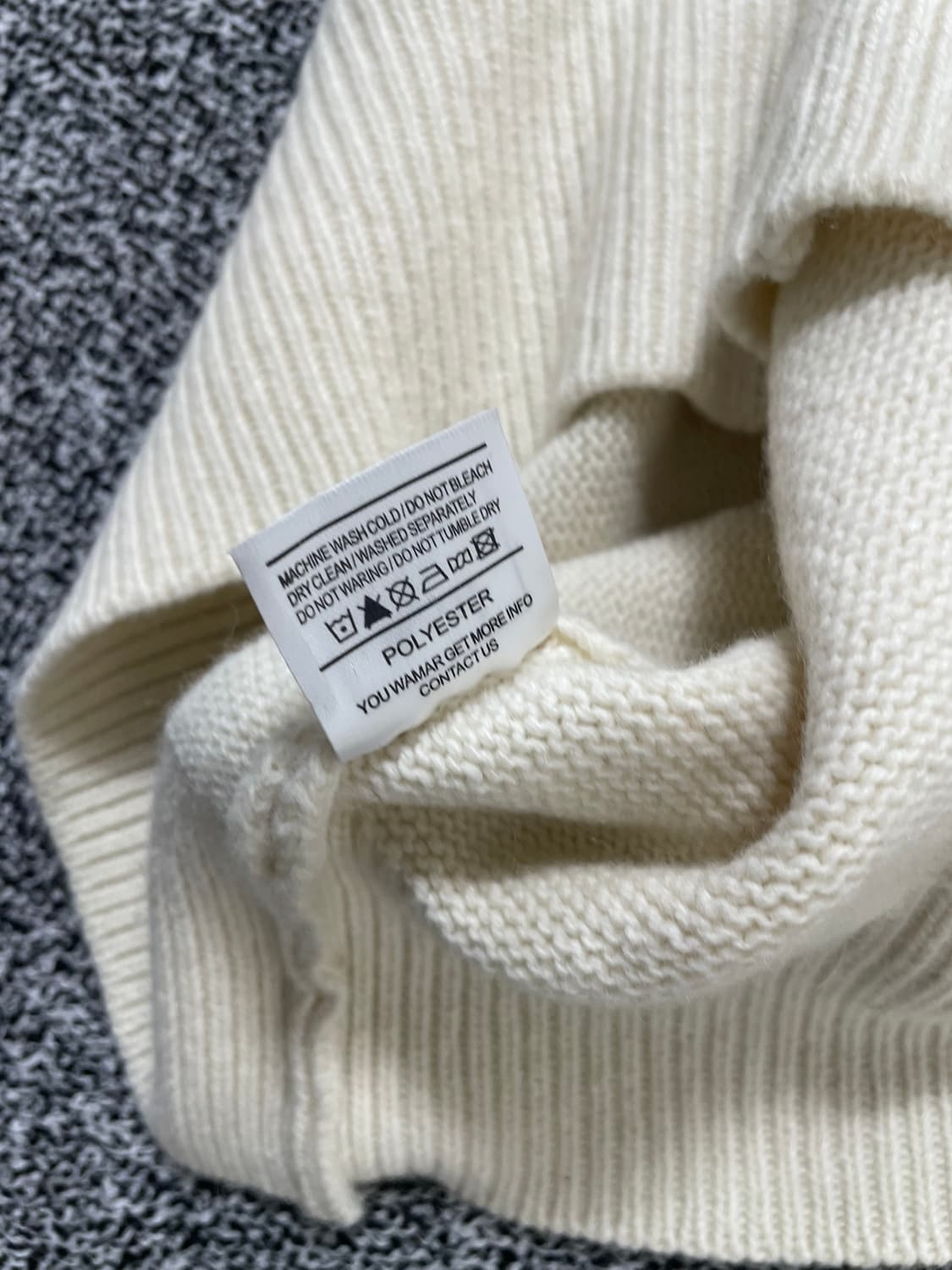빈티지9. AMI 아미 하트 로고 오버사이즈 니트 가디건 오프화이트 남여 상품이미지4