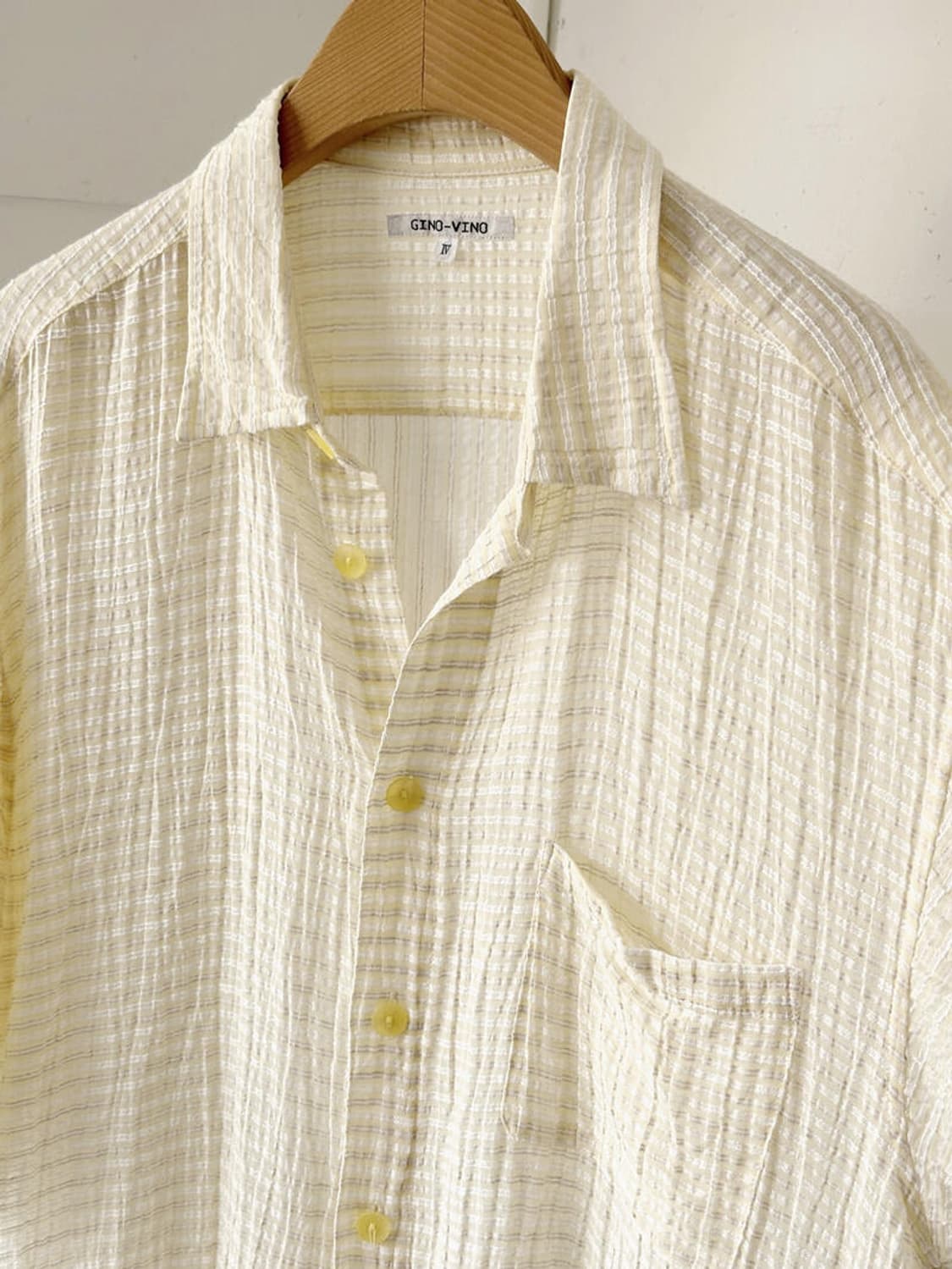 Natural fabric jacquard design half shir 상품이미지2