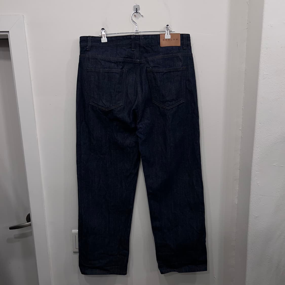 비슬로우 레귤러핏 셀비지 워크 데님팬츠 상품이미지5