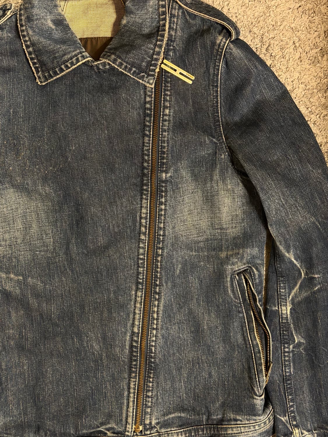 “Love Burn” Rider Denim Jacket 상품이미지5