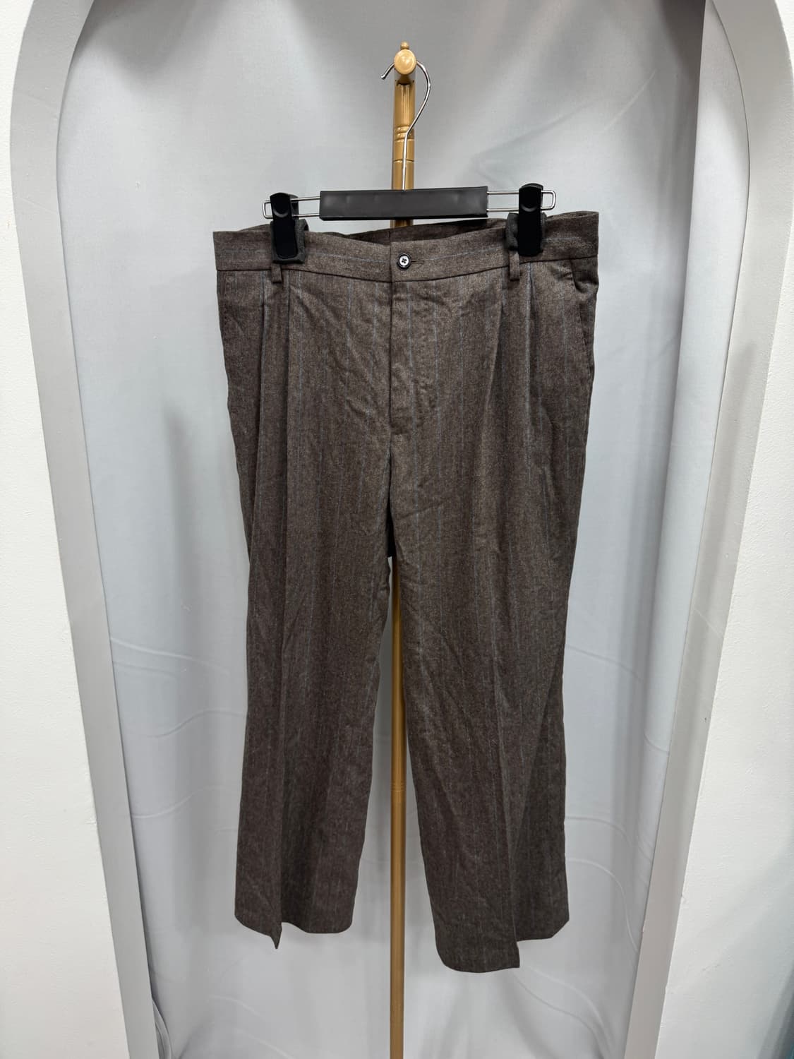 백화점판 돌체앤가바나 핀스트라이프 와이드 팬츠 48사이즈  상품이미지1