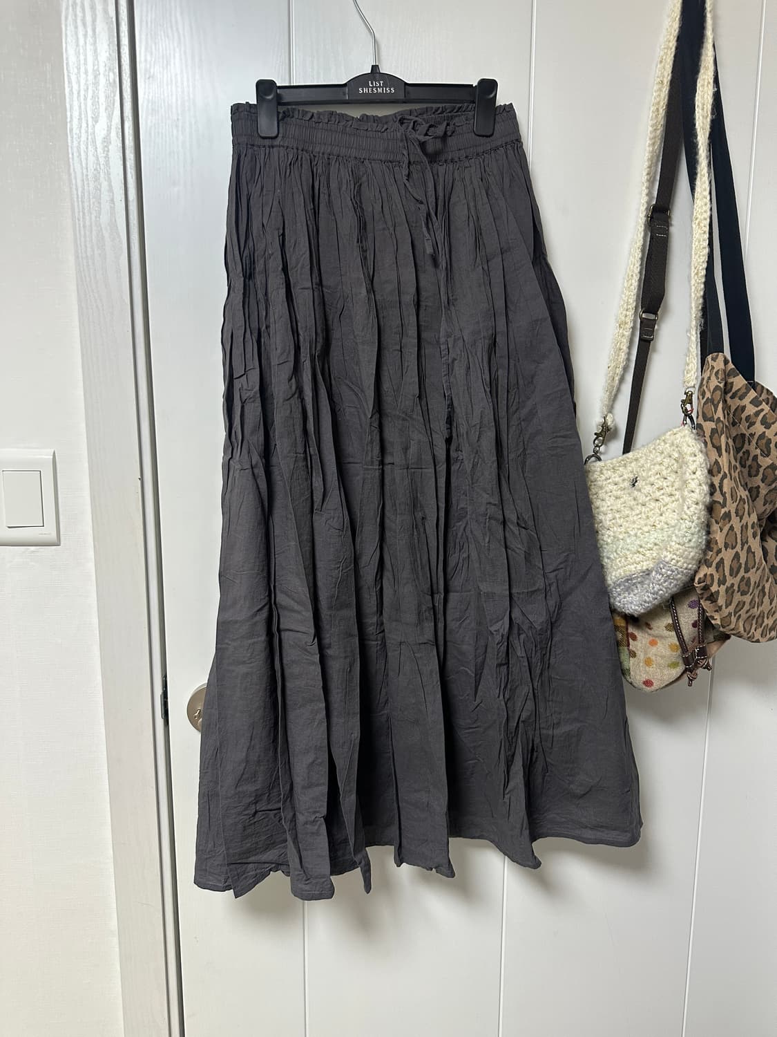 빈티지 모리 차콜 스커트 상품이미지1