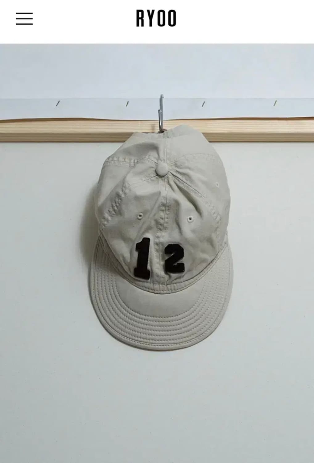 RYOO 알와이오오 볼캡 상품이미지1