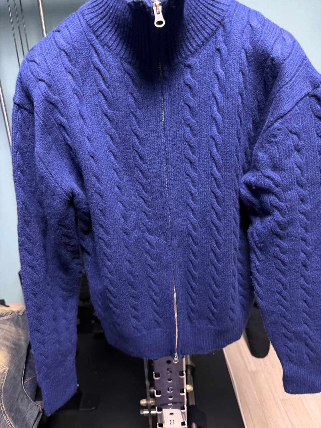 토니웩 슈퍼파인울 케이블니트집업 L사이즈 상품이미지1