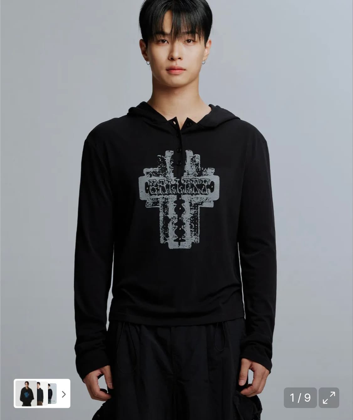 [가터갤러리] 스터드 GEM CROSS 후드 상품이미지1