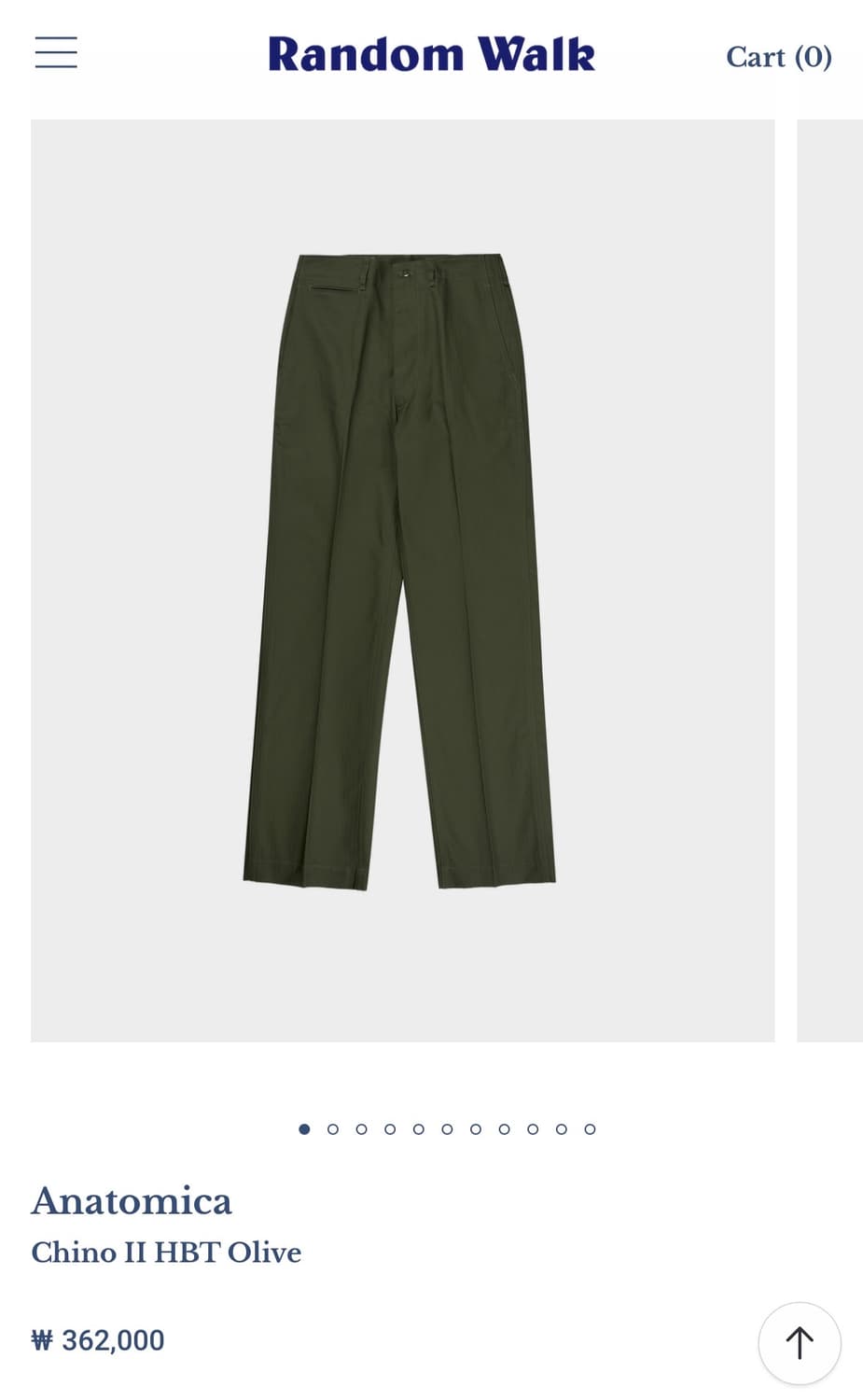 아나토미카 치노 2 HBT 올리브 (랜덤워크 별주) 상품이미지1