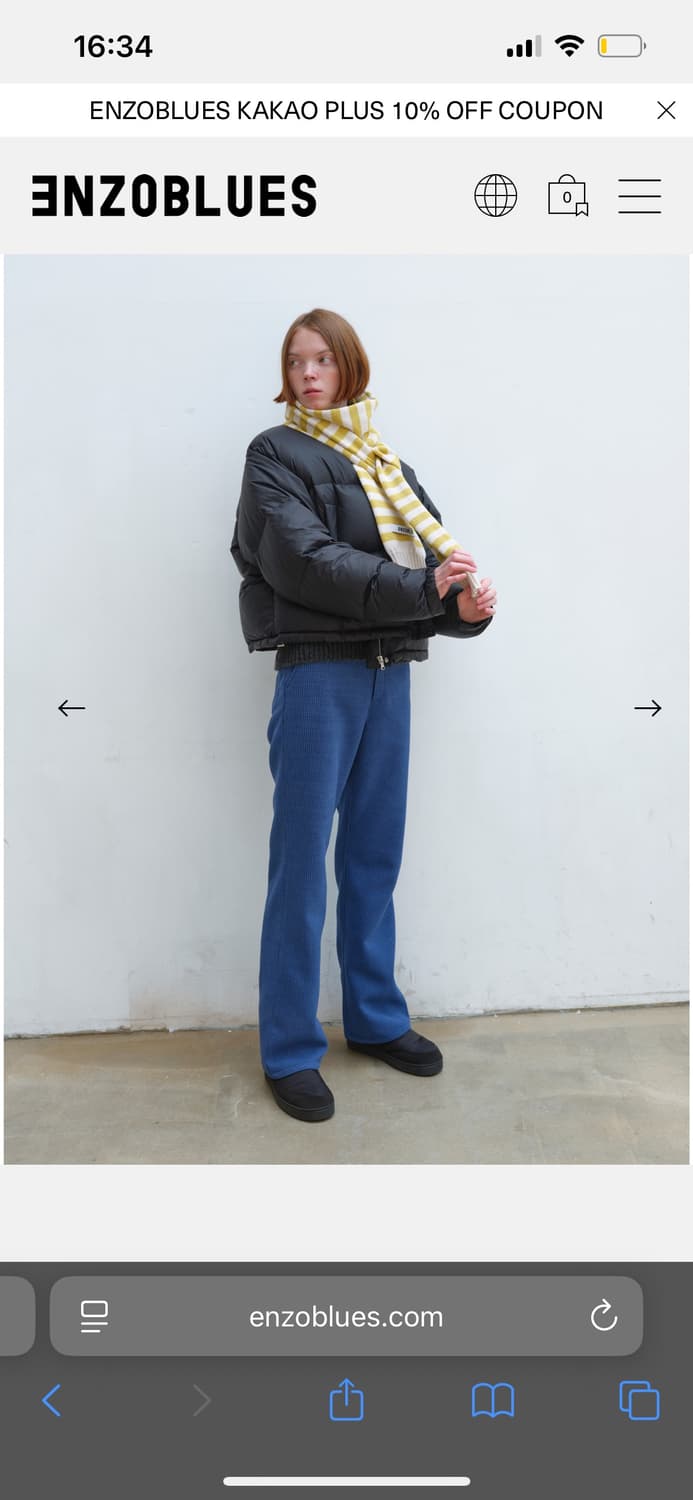 엔조블루스 와플 세미부츠 팬츠 상품이미지1