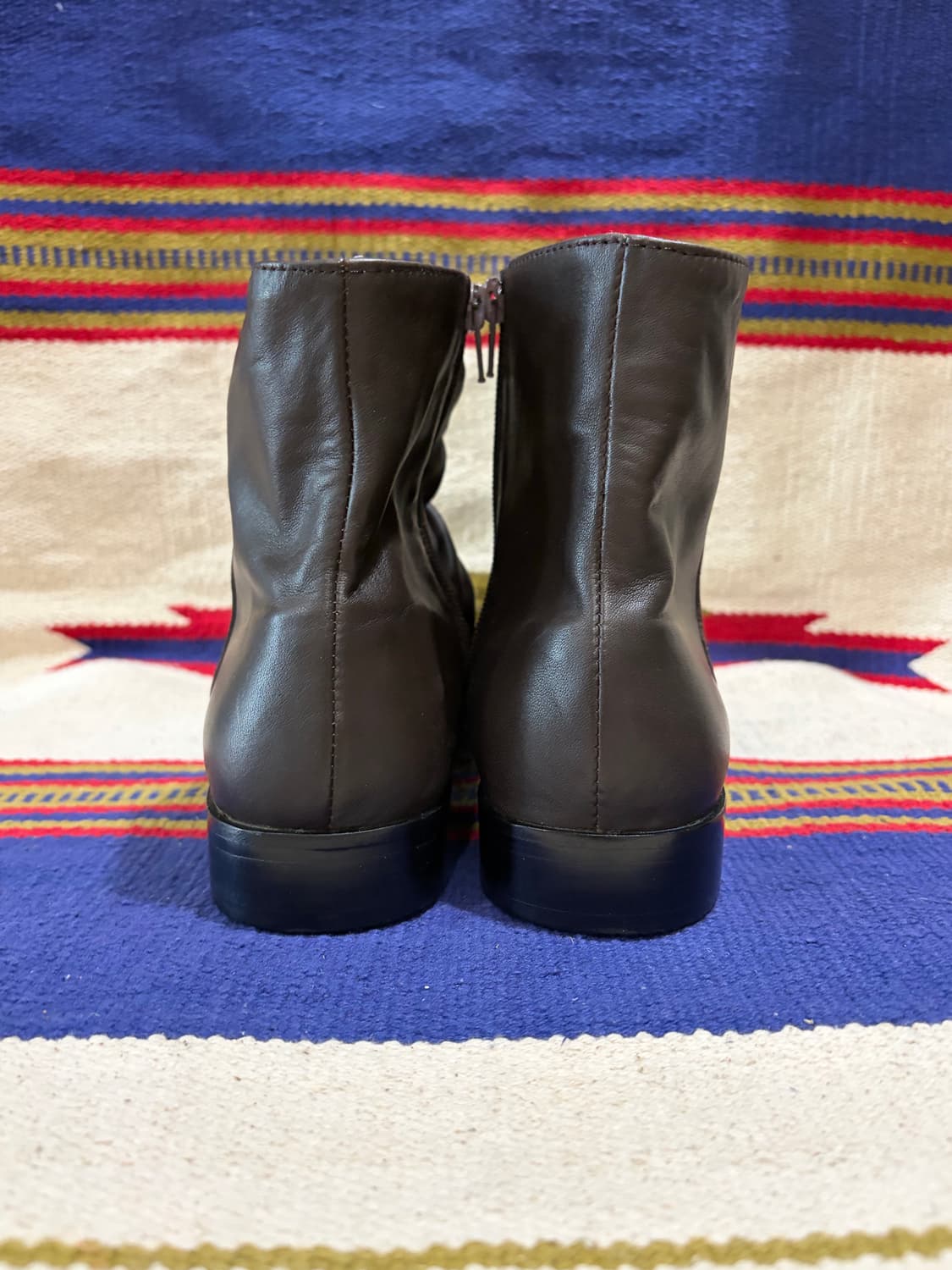 EDWARD 제팬 레더 드레이프 셔링 부츠 상품이미지3